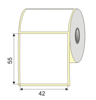 Picture of Nalepnica papir bela 42x55 1"