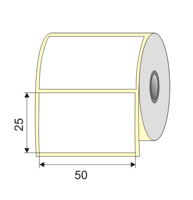 Picture of Nalepnica papir bela 50x25 1"