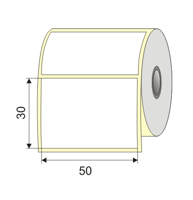 Picture of Nalepnica papir bela 50x30 1"