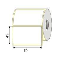 Picture of Nalepnica papir bela 70x45 1"
