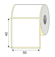 Picture of Nalepnica papir bela 50x40 3"