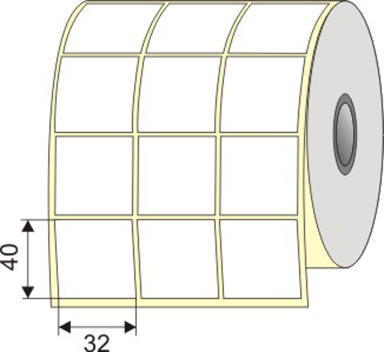 Picture of Nalepnica papir bela 32x40 3"