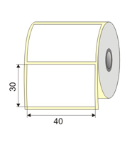Picture of Nalepnica papir bela DT 40x30 1" H76