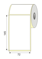 Picture of Nalepnica papir bela DT 72x145 1"