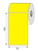 Picture of Nalepnica papir žuta DT 72x145 1"