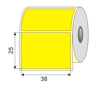 Picture of Nalepnica papir žuta DT ThermoECO 38x25 1" H40