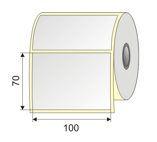 Picture of Nalepnica PVC bela 100x70 1"