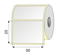 Picture of Nalepnica PVC bela 50x25 1"