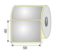 Picture of Nalepnica PVC silver 59x40 1"
