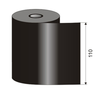 Picture of Ribon Zebra ZipShip 2300 WAX 110mmx74m core 12.7mm
