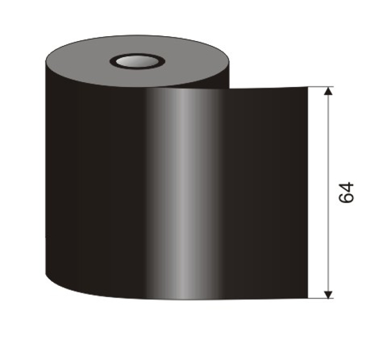 Picture of Ribon Zebra ZipShip 2300 WAX 64mmx74m core 12.7mm